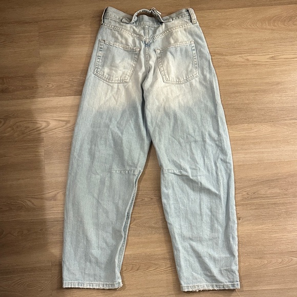 Women’s Light Blue Barrel Jeans - Picture 2 of 3